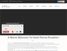 Tablet Screenshot of hotelpannaparadise.com